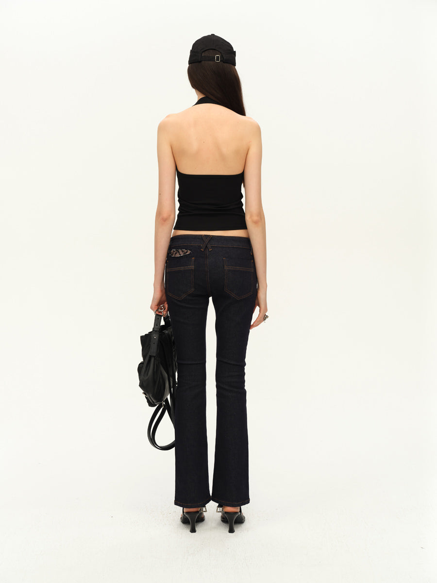 Dotyears Basic slim-fit shoulder straps with adjustable high-stretch cotton knit suspenders