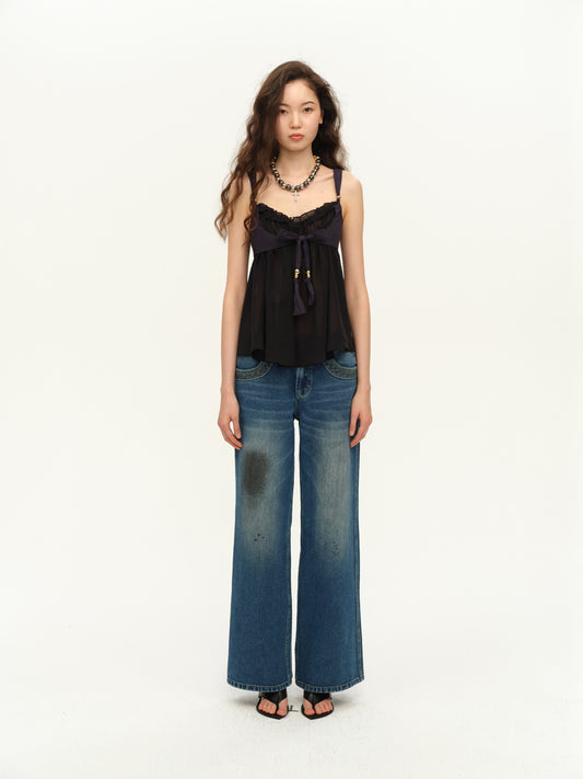 Dotyears Fake two contrasting panels A pendulum small top